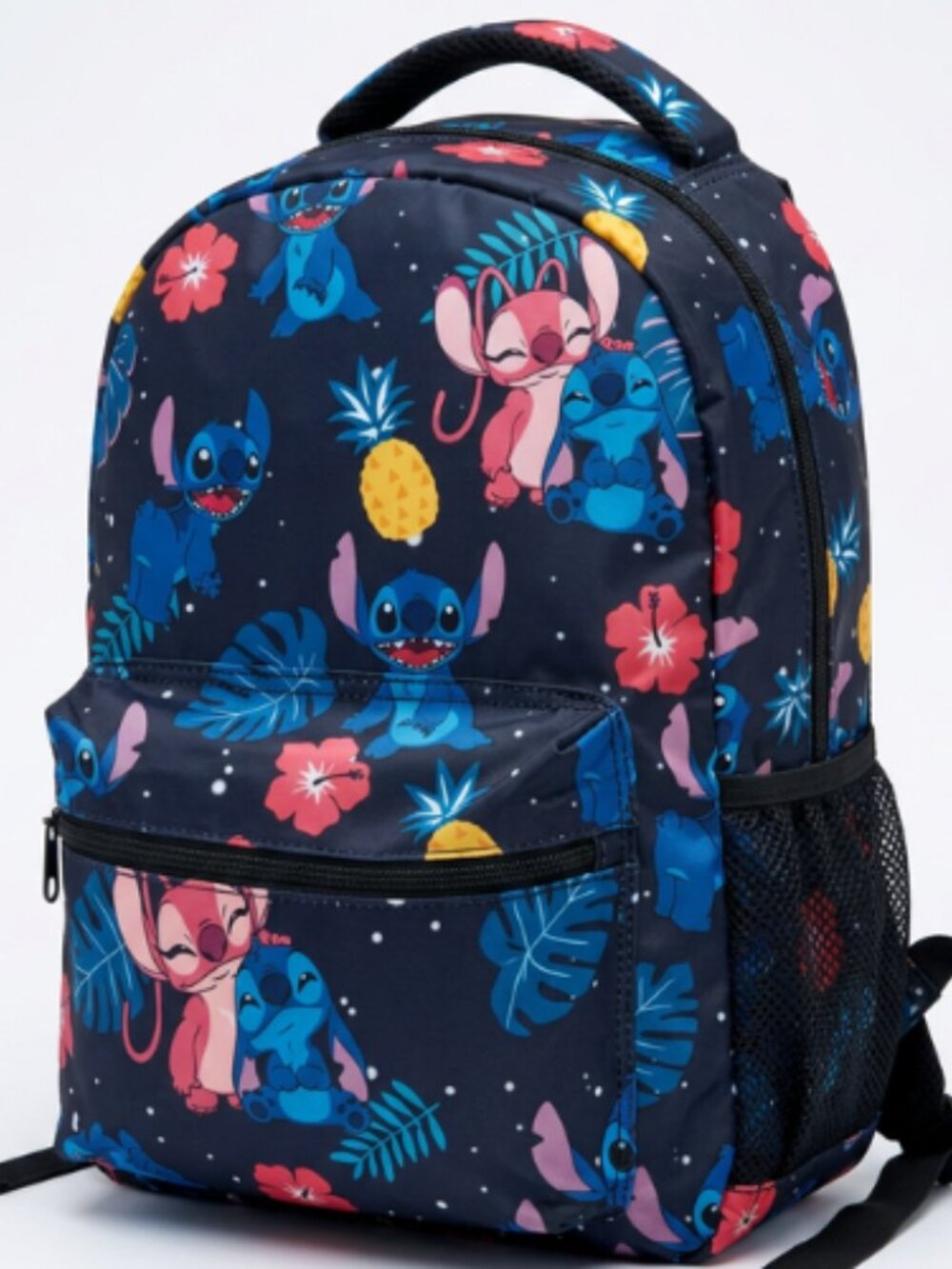 Disney Stitch & Angel Backpack 16" School Bookbag Travel Daypack Kids Girls New - Picture 2 of 6